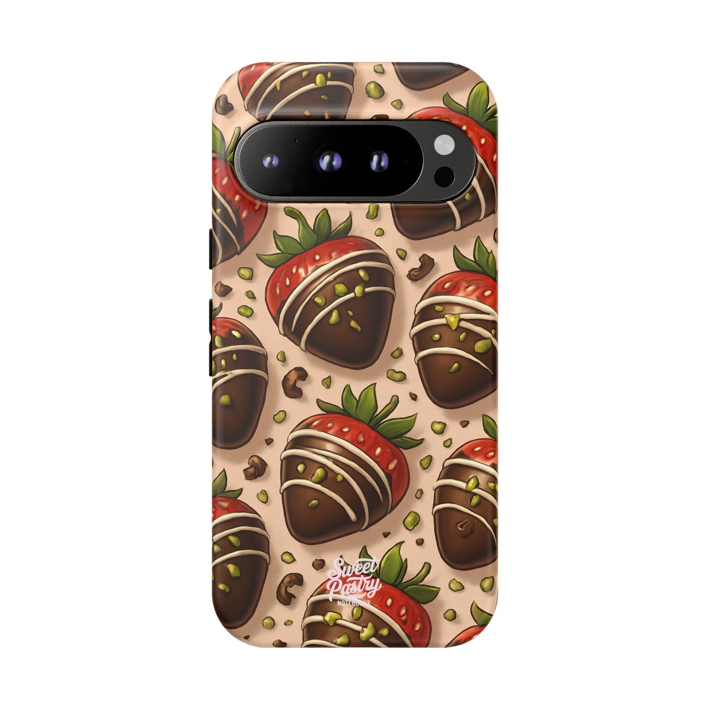 Chocolate Strawberries Phone Case – Dessert-Inspired Protective Case