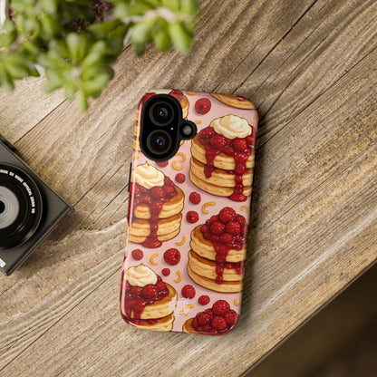 Raspberry Pancakes Phone Case – Dessert-Inspired Protective Case