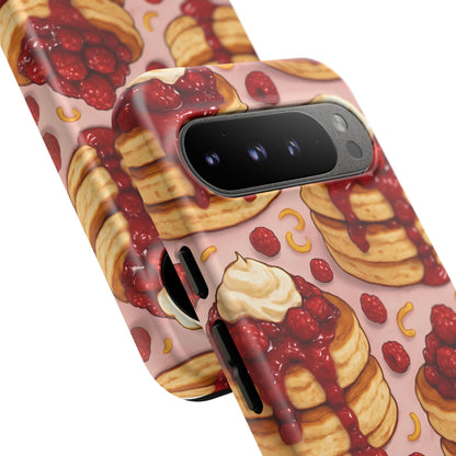 Raspberry Pancakes Phone Case – Dessert-Inspired Protective Case