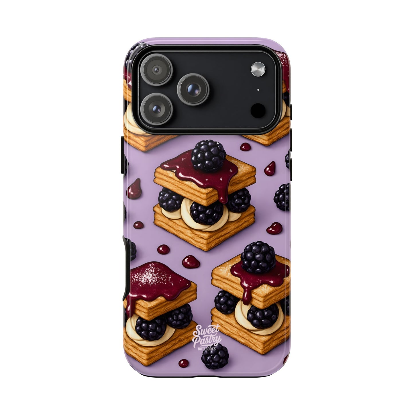 Blackberry Tart Phone Case – Dessert-Inspired Protective Case