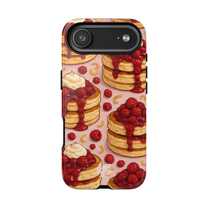 Raspberry Pancakes Phone Case – Dessert-Inspired Protective Case