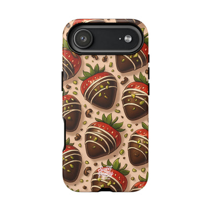 Chocolate Strawberries Phone Case – Dessert-Inspired Protective Case