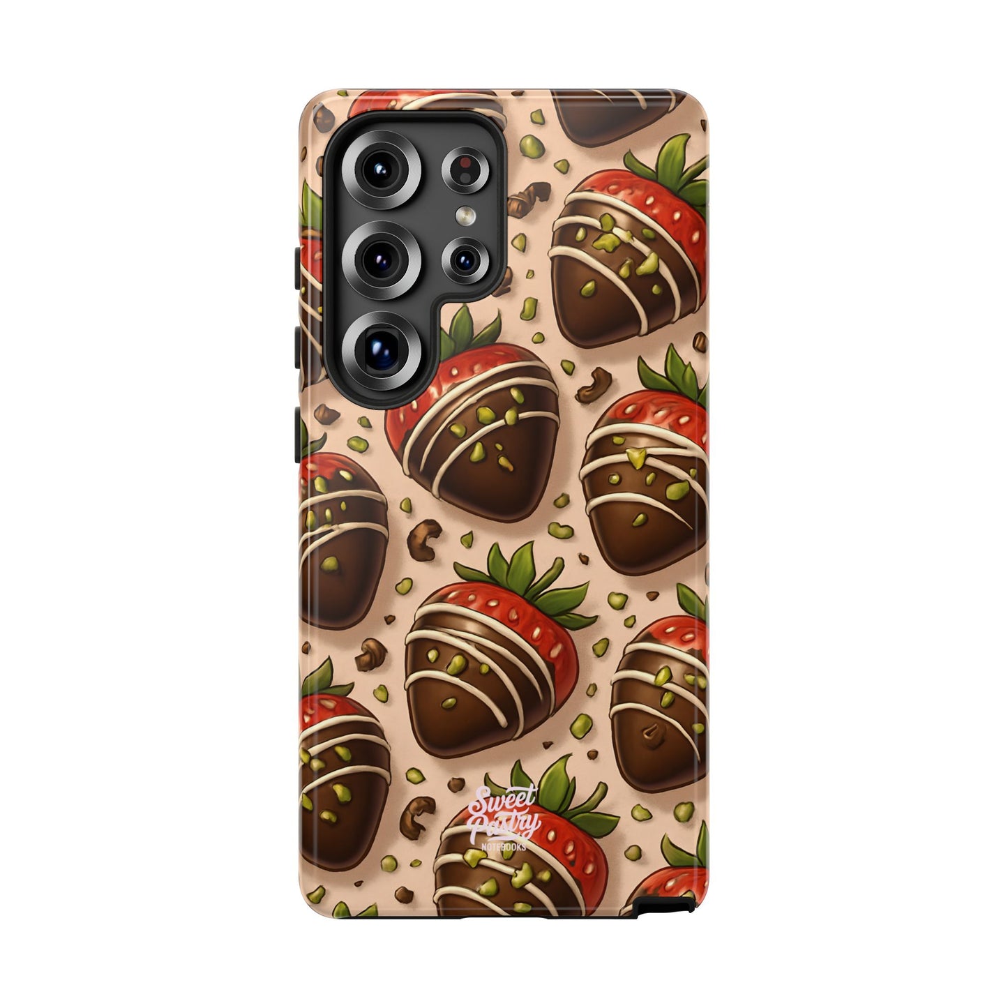 Chocolate Strawberries Phone Case – Dessert-Inspired Protective Case