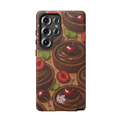 Cherry Chocolate Tart Phone Case – Dessert-Inspired Protective Case