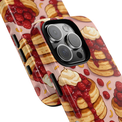 Raspberry Pancakes Phone Case – Dessert-Inspired Protective Case
