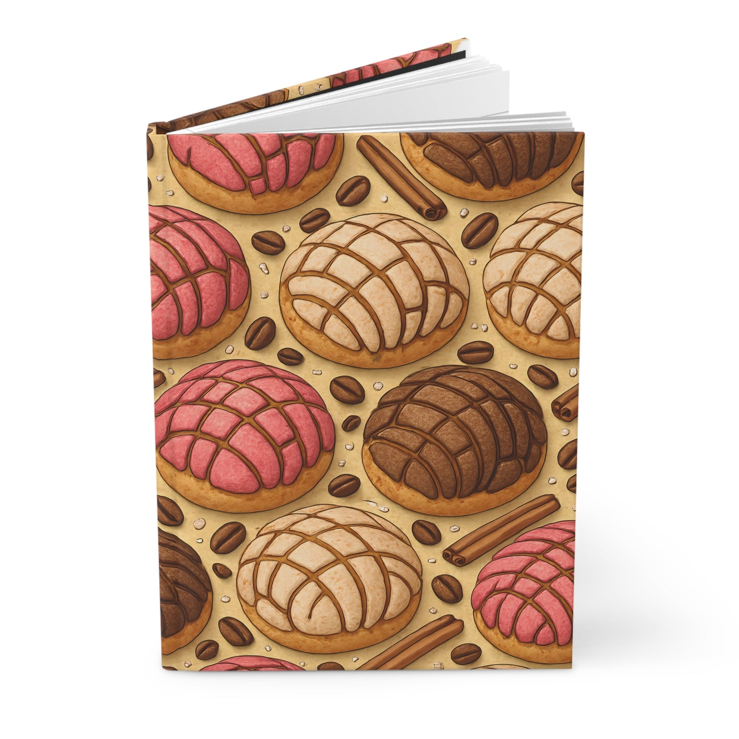 Mexican Conchas Notebook — Dessert-Inspired Hardcover Journal for Bakers | Sweet Pastry Notebooks