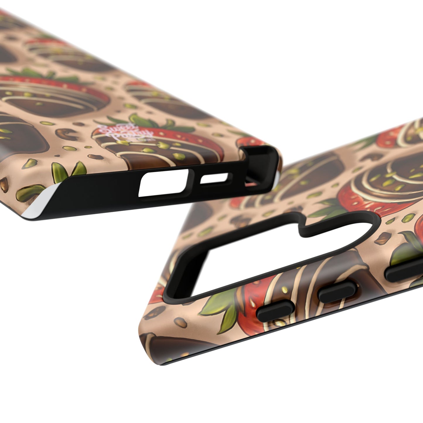 Chocolate Strawberries Phone Case – Dessert-Inspired Protective Case