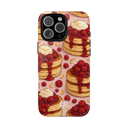 Raspberry Pancakes Phone Case – Dessert-Inspired Protective Case