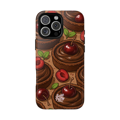 Cherry Chocolate Tart Phone Case – Dessert-Inspired Protective Case