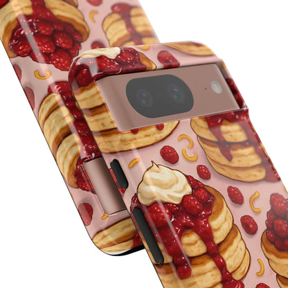 Raspberry Pancakes Phone Case – Dessert-Inspired Protective Case