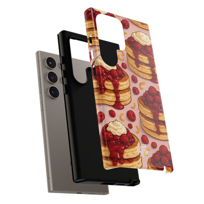 Raspberry Pancakes Phone Case – Dessert-Inspired Protective Case