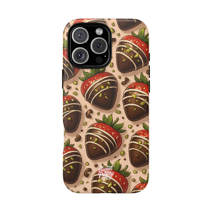 Chocolate Strawberries Phone Case – Dessert-Inspired Protective Case