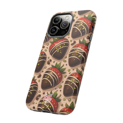 Chocolate Strawberries Phone Case – Dessert-Inspired Protective Case