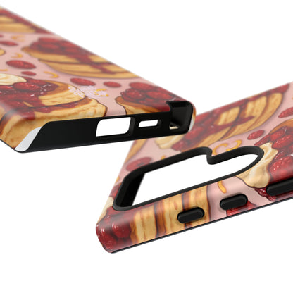 Raspberry Pancakes Phone Case – Dessert-Inspired Protective Case