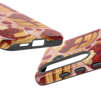 Raspberry Pancakes Phone Case – Dessert-Inspired Protective Case