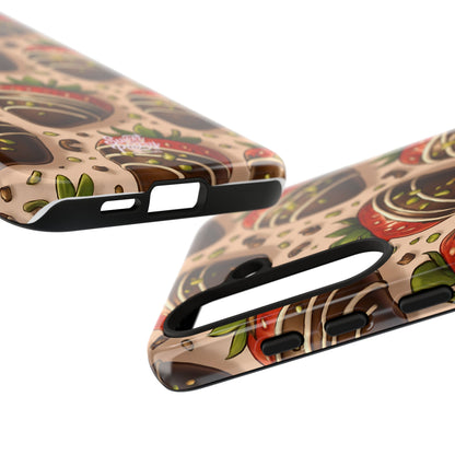 Chocolate Strawberries Phone Case – Dessert-Inspired Protective Case