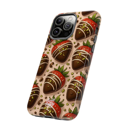 Chocolate Strawberries Phone Case – Dessert-Inspired Protective Case