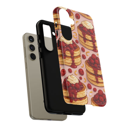 Raspberry Pancakes Phone Case – Dessert-Inspired Protective Case