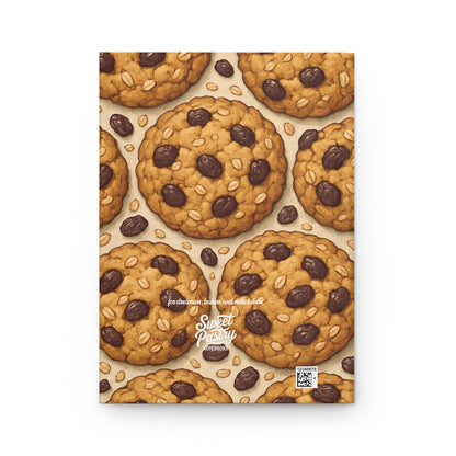 Oatmeal Raisin Cookie Notebook — Dessert-Inspired Hardcover Journal for Bakers | Sweet Pastry Notebooks