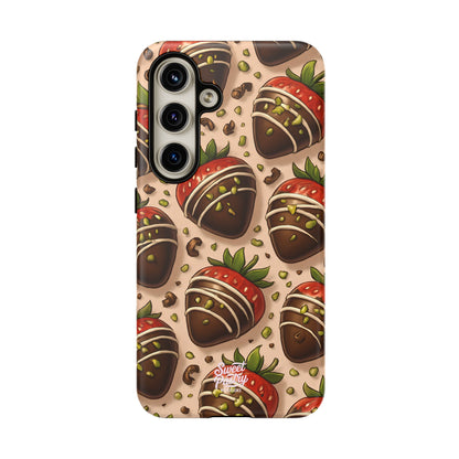Chocolate Strawberries Phone Case – Dessert-Inspired Protective Case