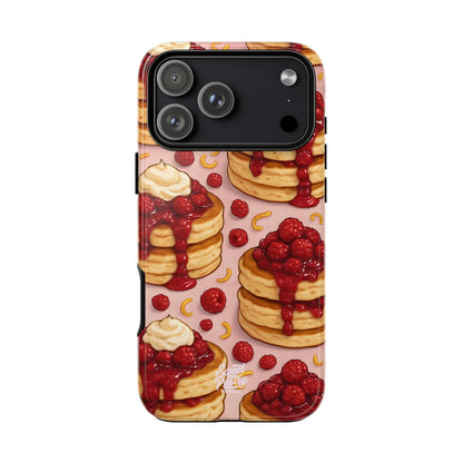 Raspberry Pancakes Phone Case – Dessert-Inspired Protective Case