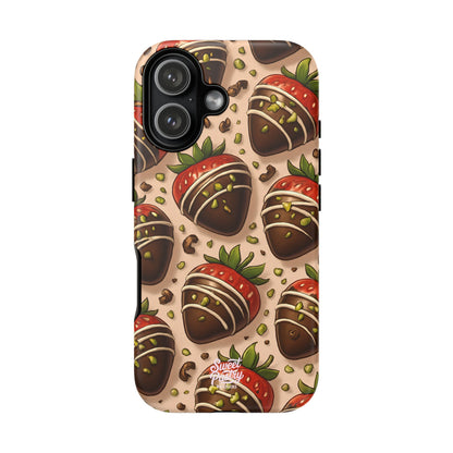 Chocolate Strawberries Phone Case – Dessert-Inspired Protective Case
