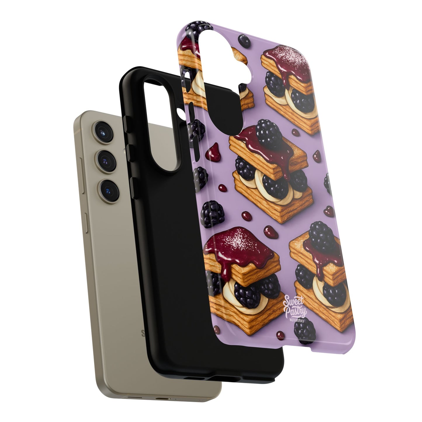 Blackberry Tart Phone Case – Dessert-Inspired Protective Case