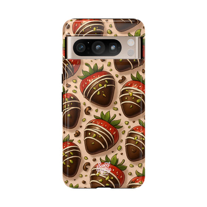 Chocolate Strawberries Phone Case – Dessert-Inspired Protective Case