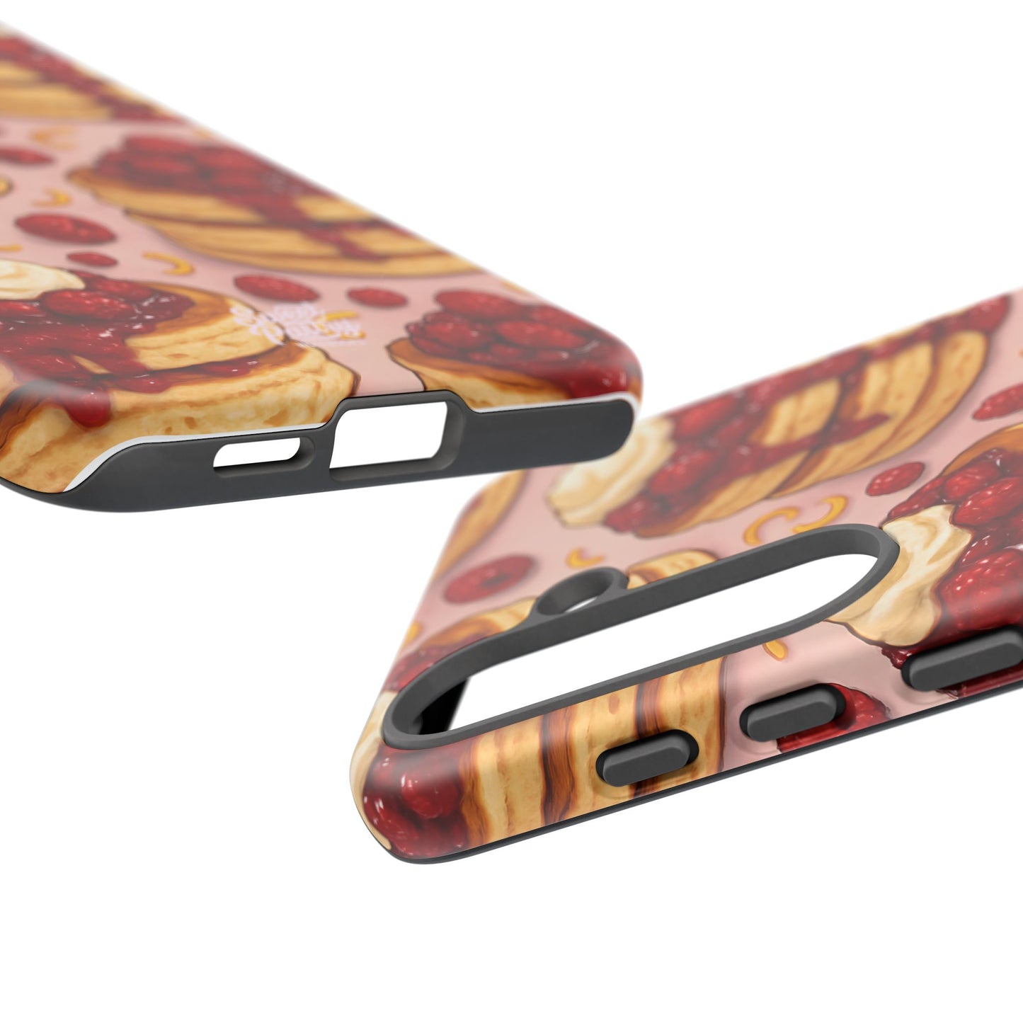 Raspberry Pancakes Phone Case – Dessert-Inspired Protective Case