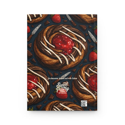 !LIMITED EDITION! Spooky Danish Notebook — Dessert-Inspired Hardcover Journal for Bakers | Sweet Pastry Notebooks