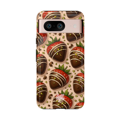 Chocolate Strawberries Phone Case – Dessert-Inspired Protective Case