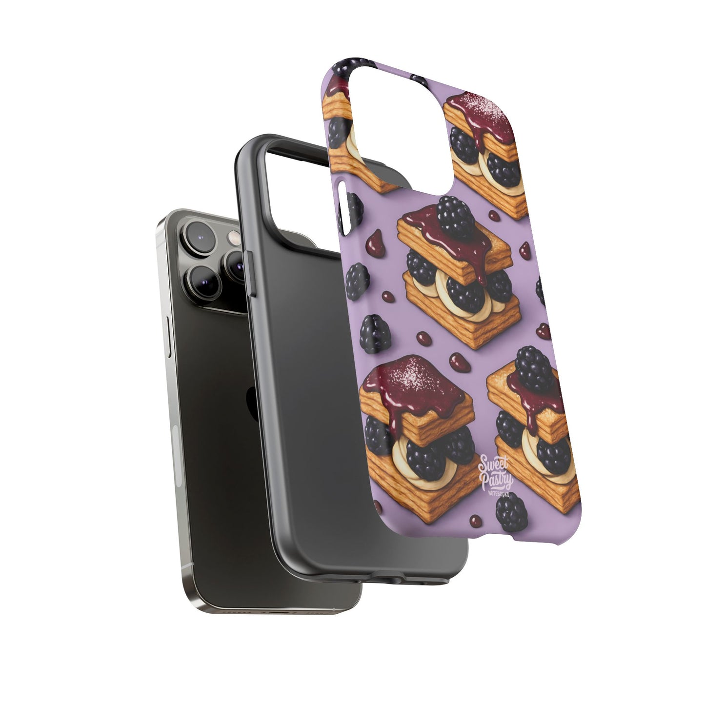 Blackberry Tart Phone Case – Dessert-Inspired Protective Case