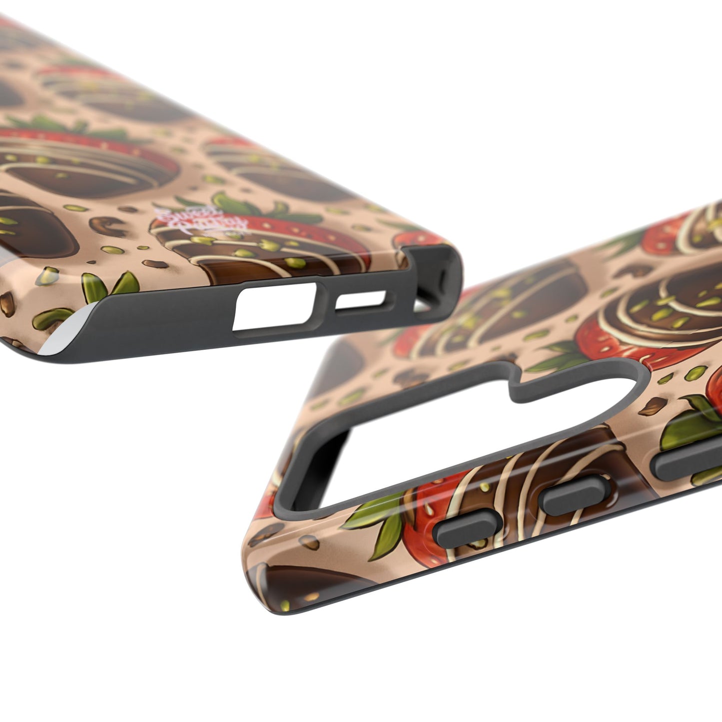 Chocolate Strawberries Phone Case – Dessert-Inspired Protective Case