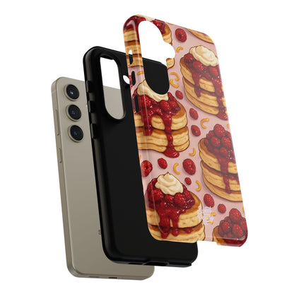Raspberry Pancakes Phone Case – Dessert-Inspired Protective Case