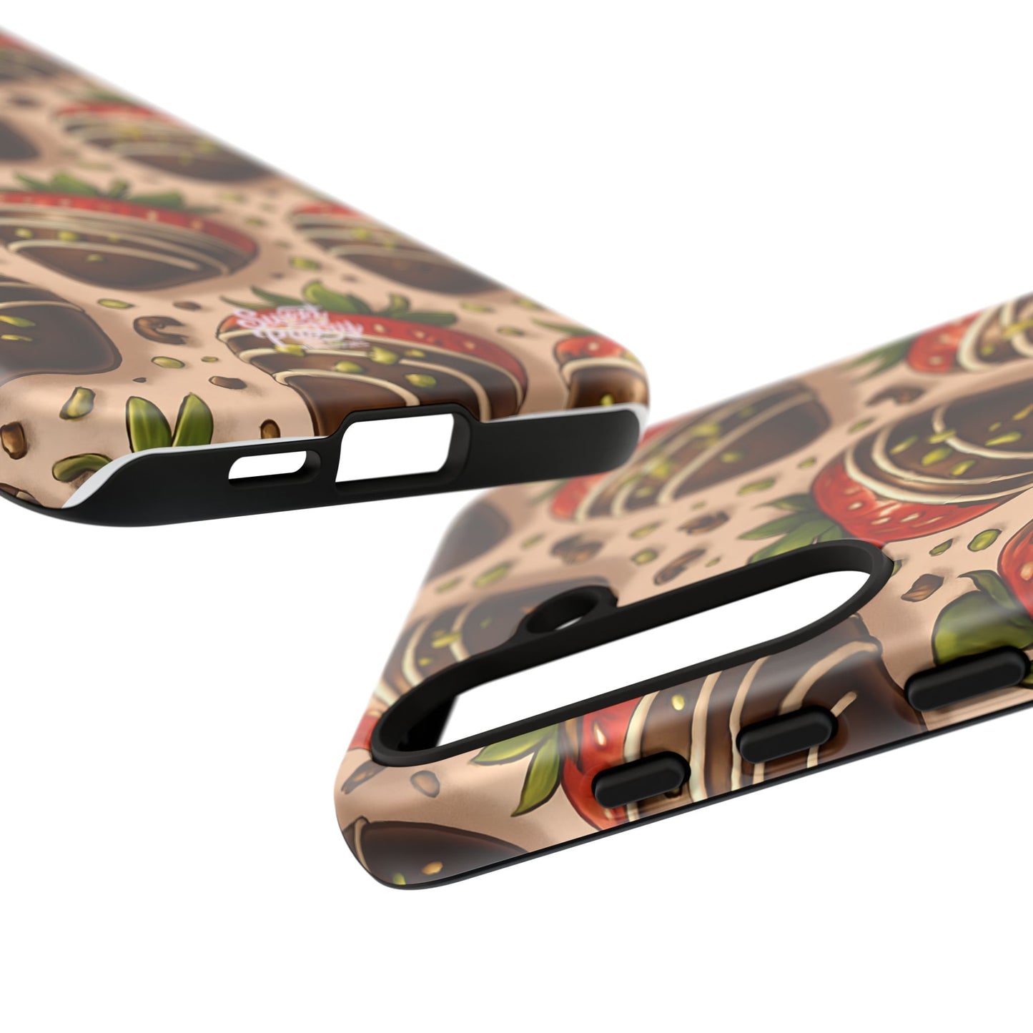 Chocolate Strawberries Phone Case – Dessert-Inspired Protective Case