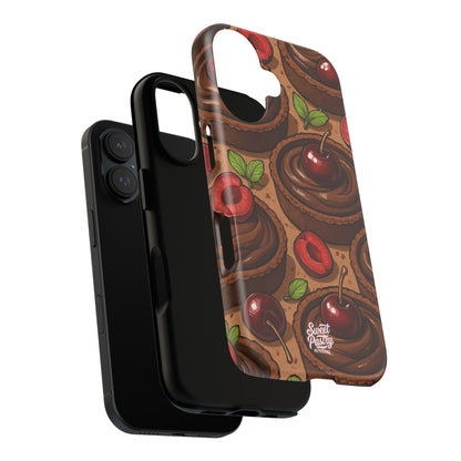 Cherry Chocolate Tart Phone Case – Dessert-Inspired Protective Case