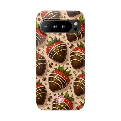 Chocolate Strawberries Phone Case – Dessert-Inspired Protective Case