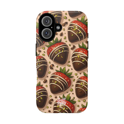 Chocolate Strawberries Phone Case – Dessert-Inspired Protective Case