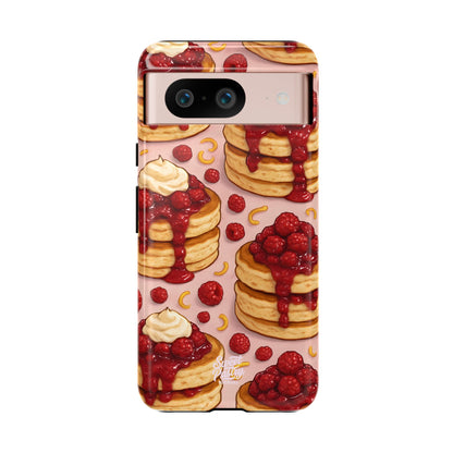 Raspberry Pancakes Phone Case – Dessert-Inspired Protective Case