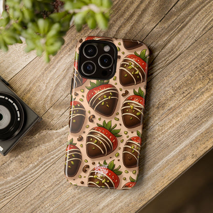 Chocolate Strawberries Phone Case – Dessert-Inspired Protective Case