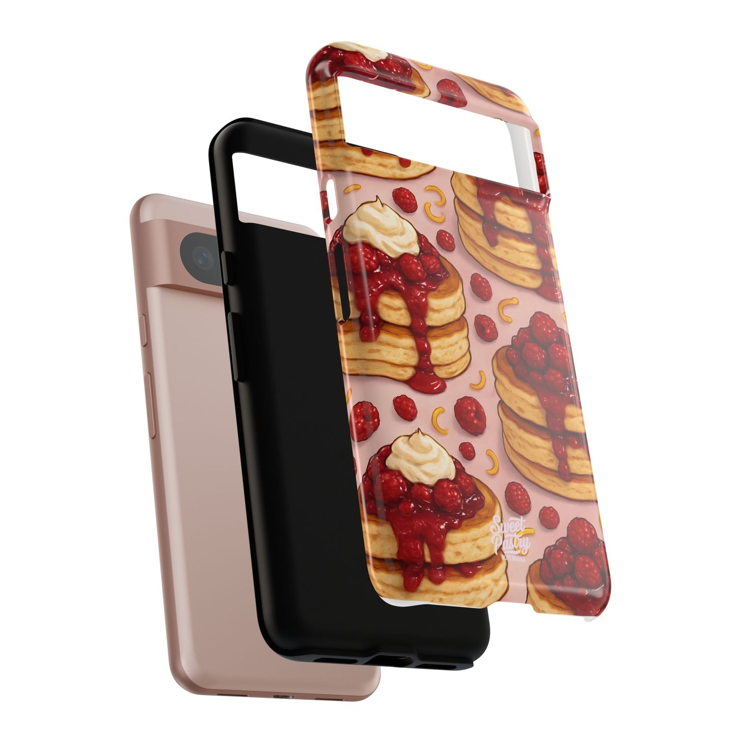 Raspberry Pancakes Phone Case – Dessert-Inspired Protective Case