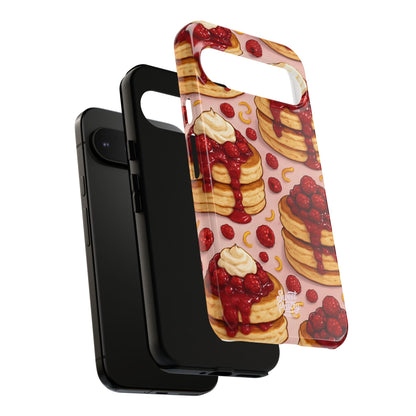 Raspberry Pancakes Phone Case – Dessert-Inspired Protective Case