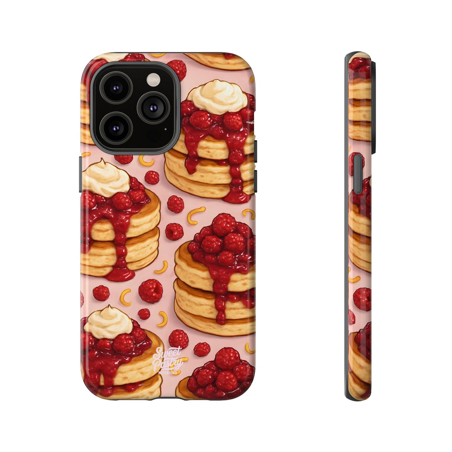 Raspberry Pancakes Phone Case – Dessert-Inspired Protective Case