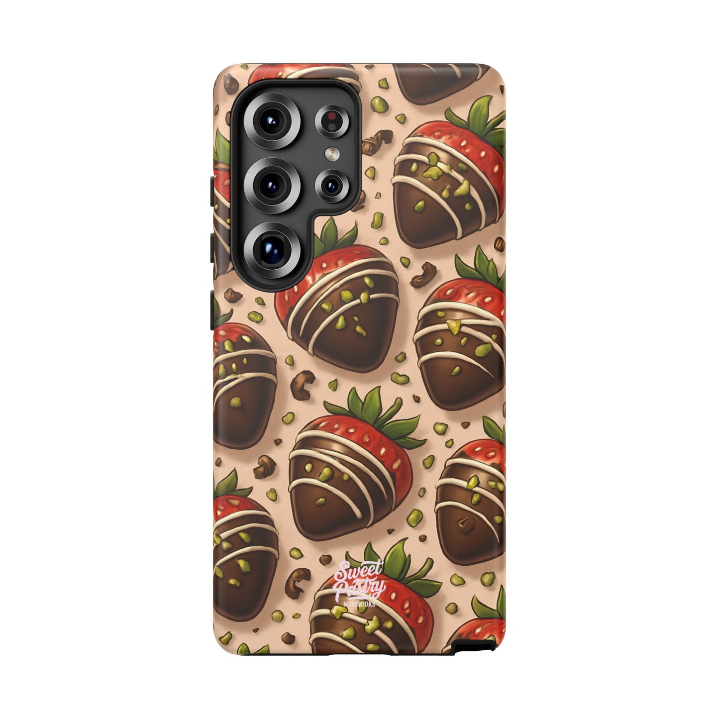 Chocolate Strawberries Phone Case – Dessert-Inspired Protective Case