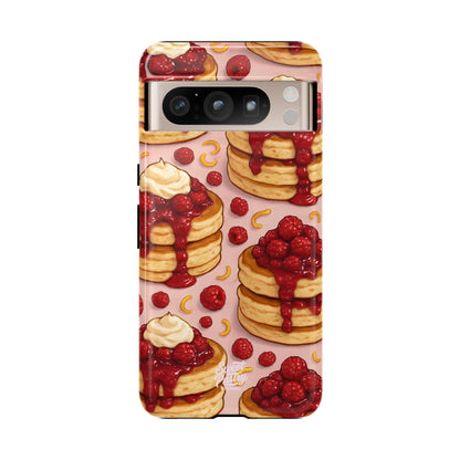 Raspberry Pancakes Phone Case – Dessert-Inspired Protective Case