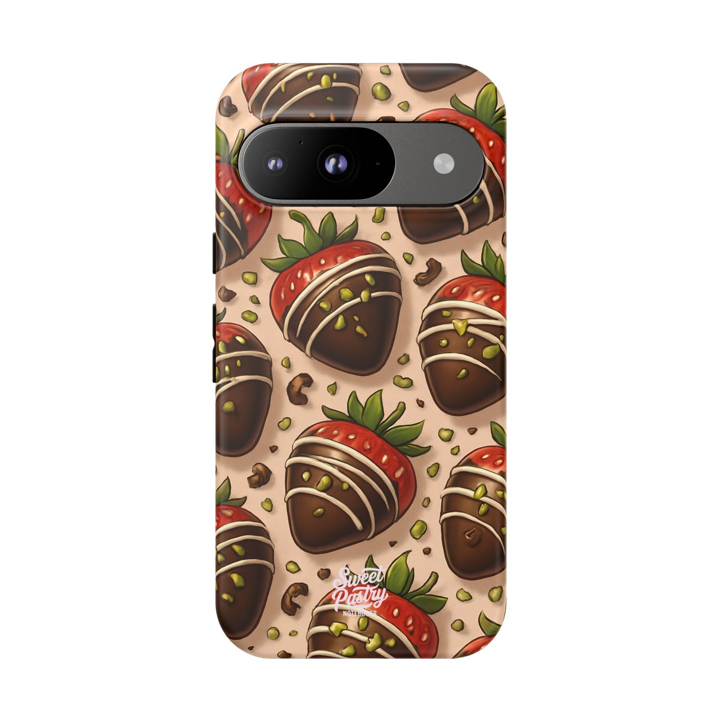 Chocolate Strawberries Phone Case – Dessert-Inspired Protective Case