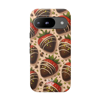 Chocolate Strawberries Phone Case – Dessert-Inspired Protective Case
