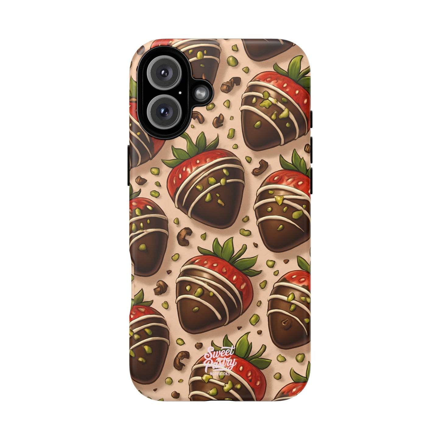 Chocolate Strawberries Phone Case – Dessert-Inspired Protective Case