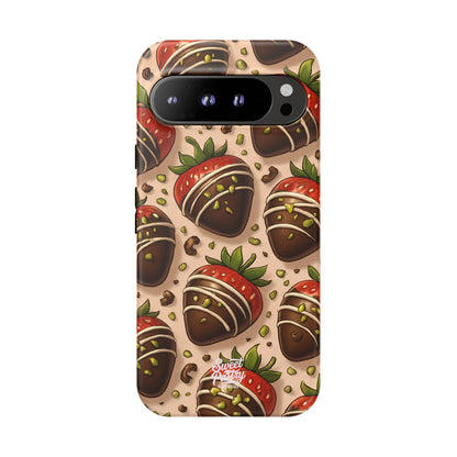Chocolate Strawberries Phone Case – Dessert-Inspired Protective Case