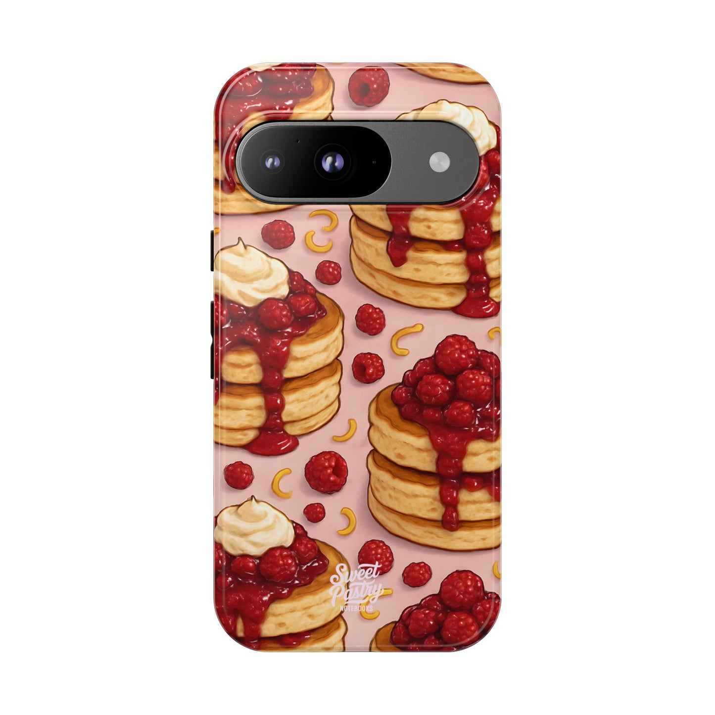 Raspberry Pancakes Phone Case – Dessert-Inspired Protective Case